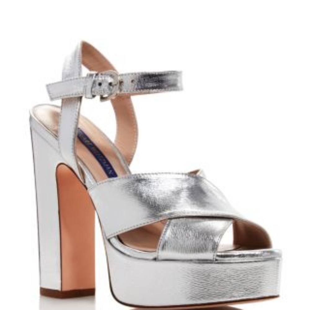 Gorgeous Stuart Weitzman silver sandals